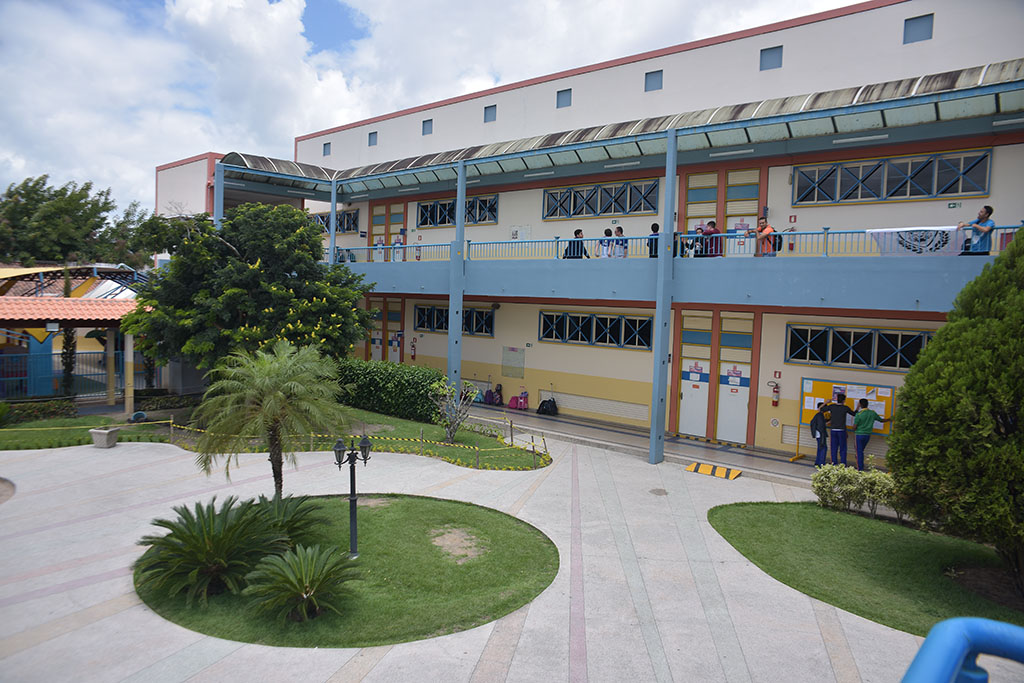 Pátio interno da Escola Alternativa