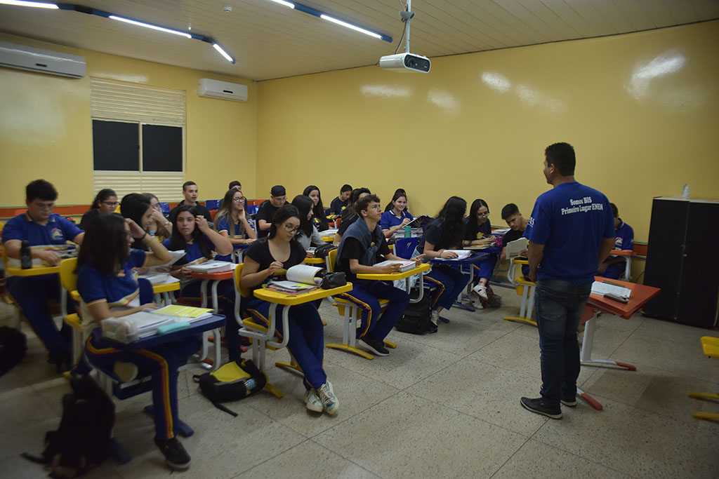 Sala de aula do Ensino Médio